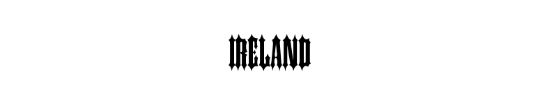 Ireland font preview