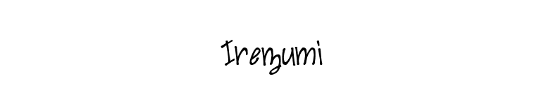 Irezumi font preview