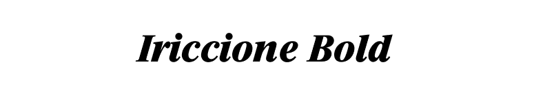 Iriccione Bold font preview