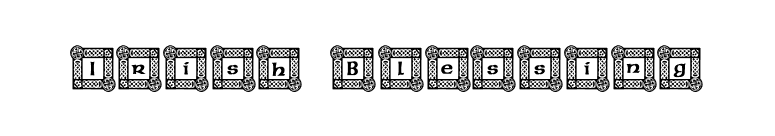 Irish Blessing font preview