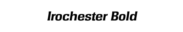 Irochester Bold font preview