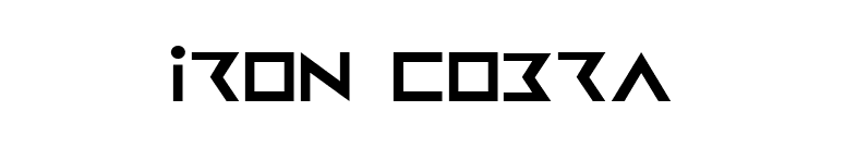 Iron Cobra font preview