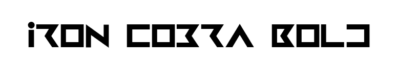 Iron Cobra Bold font preview