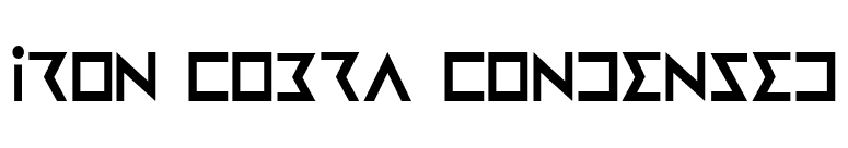 Iron Cobra Condensed font preview