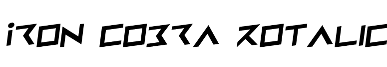 Iron Cobra Rotalic font preview