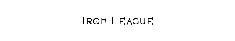 Iron League font preview