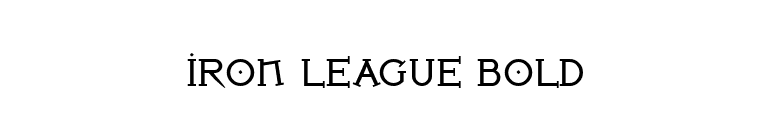 Iron League Bold font preview