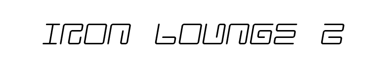 Iron Lounge 2 font preview