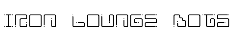 Iron Lounge Dots font preview