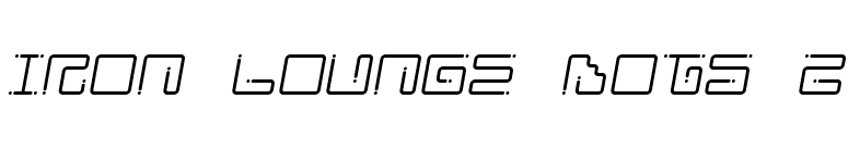 Iron Lounge Dots 2 font preview
