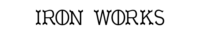 Iron Works font preview