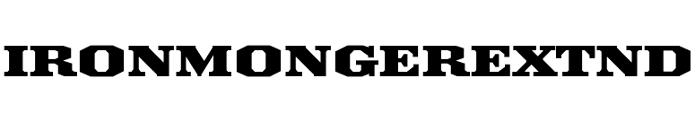 IronmongerExtnd font preview
