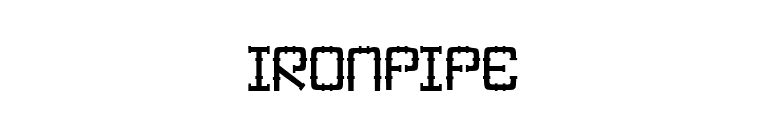 IronPipe font preview