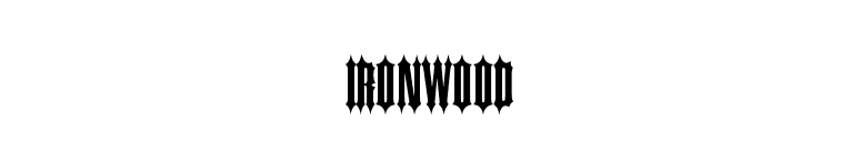 Ironwood font preview
