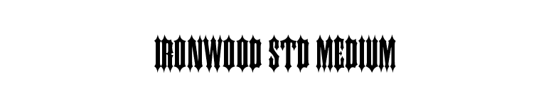 Ironwood Std Medium font preview