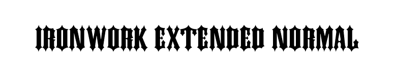 Ironwork Extended Normal font preview