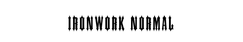 Ironwork Normal font preview
