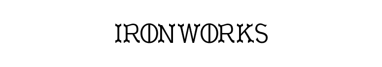 Ironworks font preview