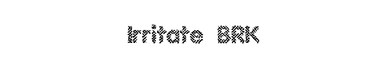 Irritate BRK font preview