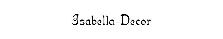 Isabella-Decor font preview