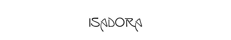 Isadora font preview