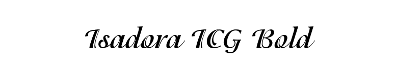 Isadora ICG Bold font preview