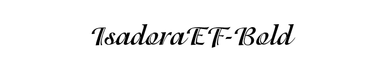 IsadoraEF-Bold font preview
