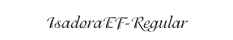 IsadoraEF-Regular font preview