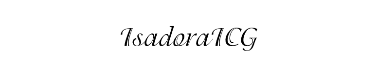 IsadoraICG font preview