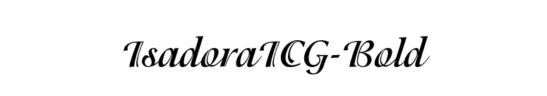 IsadoraICG-Bold font preview