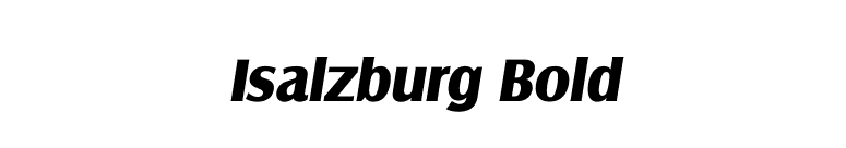 Isalzburg Bold font preview