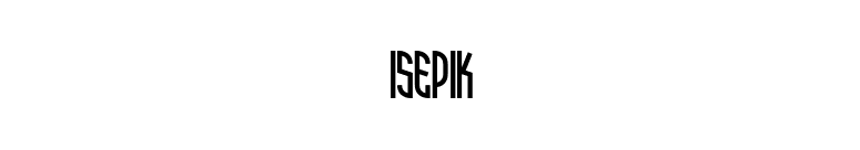 Isepik font preview