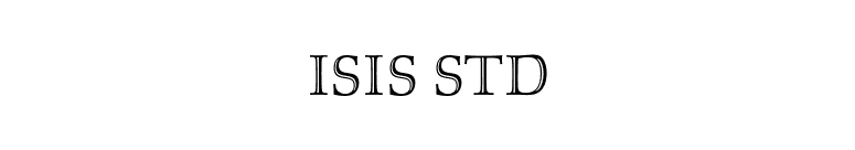 Isis Std font preview