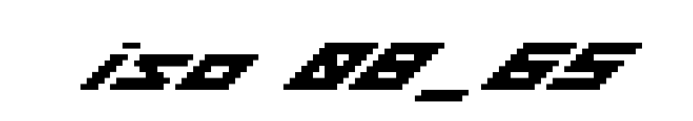 iso 08_65 font preview