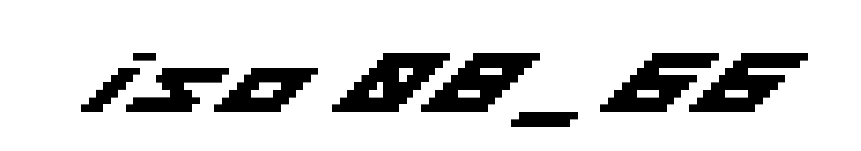 iso 08_66 font preview