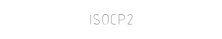 ISOCP2 font preview