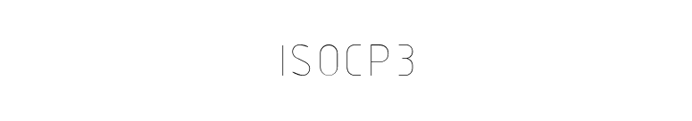 ISOCP3 font preview