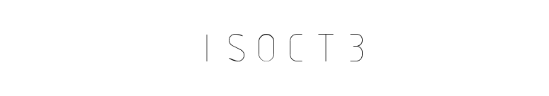 ISOCT3 font preview