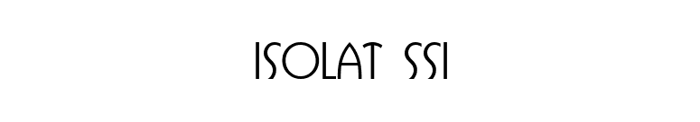 Isolat SSi font preview