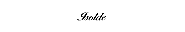 Isolde font preview
