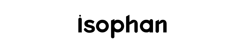 Isophan font preview