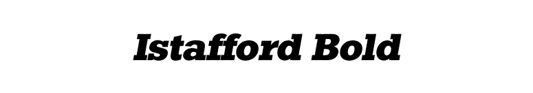 Istafford Bold font preview