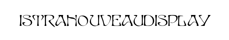 IstraNouveauDisplay font preview