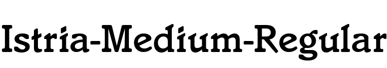 Istria-Medium-Regular font preview