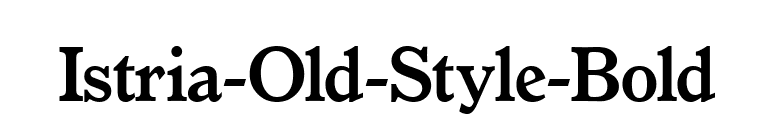 Istria-Old-Style-Bold font preview
