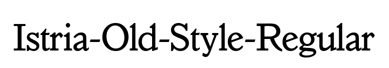 Istria-Old-Style-Regular font preview