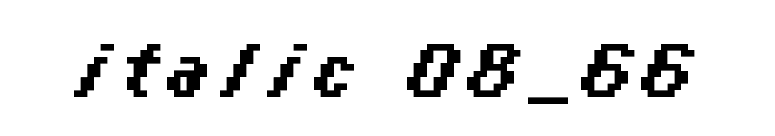 italic 08_66 font preview