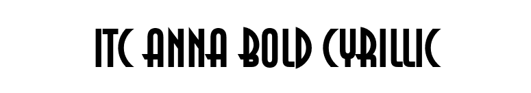 ITC Anna Bold Cyrillic font preview