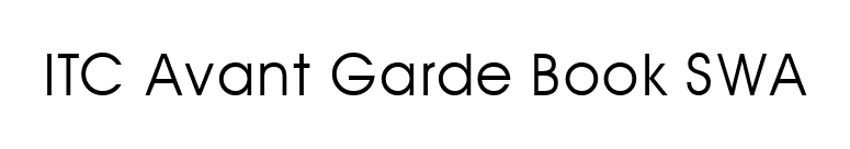 ITC Avant Garde Book SWA font preview