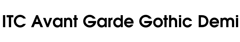 ITC Avant Garde Gothic Demi font preview